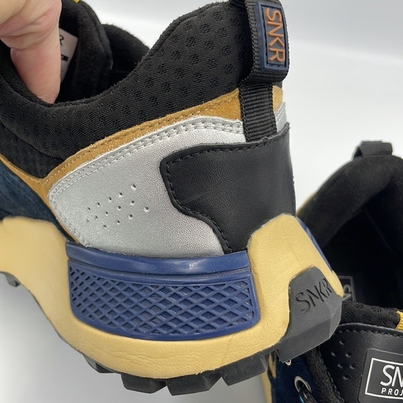 SNKR Project Men's Duane Lace Up Sneakers Navy/Tan Color US 12M - Picture 15 of 15